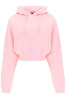 推荐CROPPED HOODIE WITH RHINESTONE-STUDDED LOGO商品