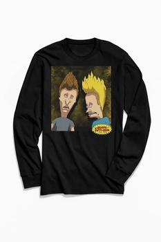 男装Urban Outfitters, Urban Outfitters | Beavis And Butt-Head Long Sleeve Tee商品图片 额外9.5折, 额外九五折