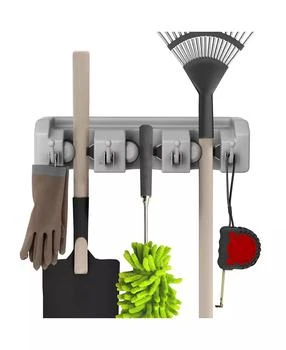 Trademark Global | Shovel, Rake and Tool Holder with Hooks - Wall Mounted organizer 2 Pack by Stalwart,商家Macy's,价格¥138