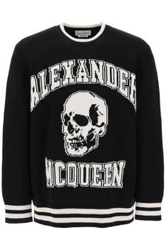Alexander McQueen | Varsity sweater with Skull motif 5.4折