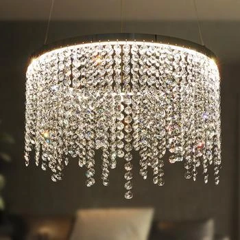 Simplie Fun | Fancy hanging ceiling lamps luxury modern pendant light crystal chandelier,商家Premium Outlets,价格¥907