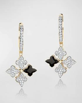 Farah Khan Atelier | 18K Yellow Gold Piano Black Stardust Earrings,商家Neiman Marcus,价格¥28240