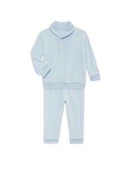商品Ralph Lauren | Baby Boy's Velour 2-Piece Sweater & Sweatpants Set,商家Saks Fifth Avenue,价格¥211图片