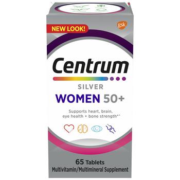 商品Centrum | 女性银装复合维生素 适用年龄50+,商家Walgreens,价格¥81图片