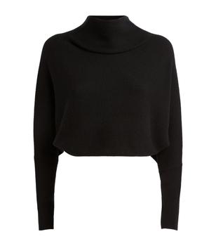ALL SAINTS | Wool-Cashmere Cropped Ridley Sweater商品图片,独家减免邮费