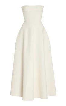 推荐Brandon Maxwell - Berry Strapless Knit Midi Dress - Ivory - XS - Moda Operandi商品
