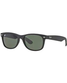 推荐Ray-Ban Black Square Nylon Green Sunglasses RB2132 622 55-18商品
