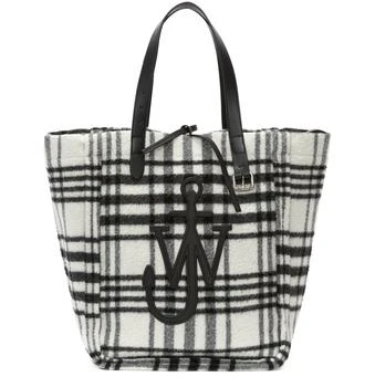 JW Anderson | Check oversized belt tote bag,商家24S Paris,价格¥8119