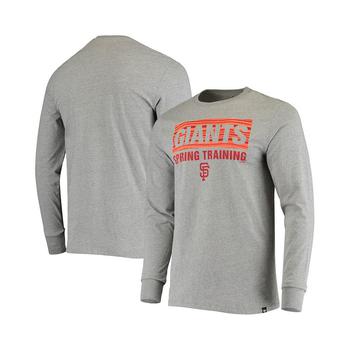 推荐Men's Gray San Francisco Giants Spring Training Color Bar Long Sleeve T-shirt商品