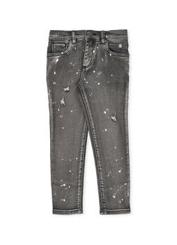 MONNALISA | Monnalisa Logo Patch Straight Leg Jeans商品图片,7.1折×额外9折, 额外九折