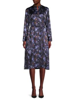 vince连衣裙, Vince | Plumeria Blooms Belted A-Line Dress商品图片 4.4折