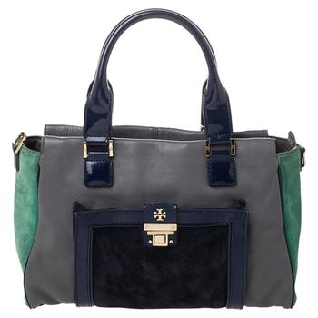tory burch托特包精选, [二手商品] Tory Burch | Tory Burch Multicolor Suede And Leather Tote商品图片 7.4折