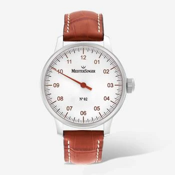 推荐MeisterSinger N. 02 Stainless Steel Men's Manual Wind Watch AM6601G商品