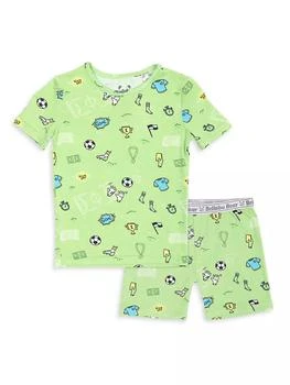 Bellabu Bear | Baby Boy's, Little Boy's & Boy's Soccer Pajama Shorts Set,商家Saks Fifth Avenue,价格¥218
