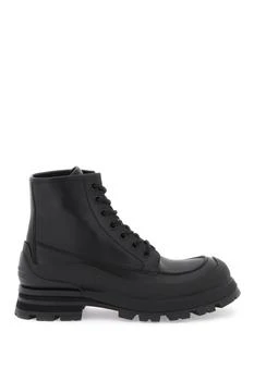 Alexander McQueen | Leather ankle boots 7折, 独家减免邮费