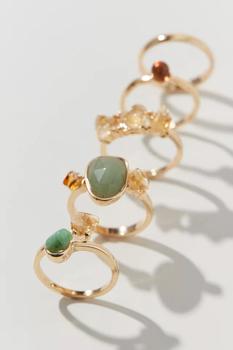 Urban Outfitters正品, Urban Outfitters | Marseille Genuine Stone Ring Set商品图片 额外9.5折, 特价, 额外九五折