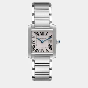 推荐Cartier Tank Francaise Midsize Silver Dial Steel Ladies Watch W51011Q3商品