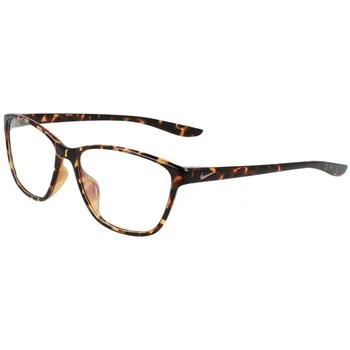 推荐Nike Women's Eyeglasses - Tort Square Full-Rim Plastic Frame | NIKE 7028 242商品