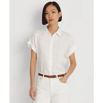 Ralph Lauren | Dolman-Sleeve Linen Shirt,商家Macy's,价格¥756