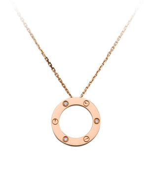 商品Rose Gold and Diamond LOVE Necklace,商家Harrods,价格¥32418图片
