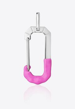 商品EÉRA | Special Order - Big Chiara 18K White Gold Color-Block Single Earring,商家Thahab,价格¥22402图片