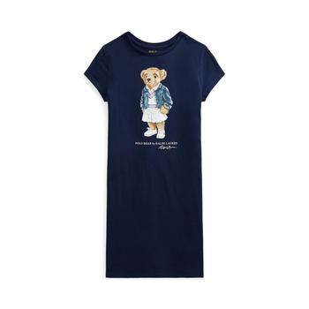 Ralph Lauren | Polo Bear Cotton Jersey Tee Dress (Big Kids)商品图片,7.4折, 独家减免邮费