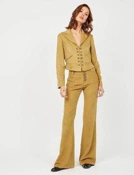 INES DE LA FRESSANGE | Charlotte khaki trousers,商家Ines de la Fressange Paris,价格¥2254
