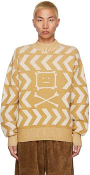 商品Acne Studios | Yellow Crewneck Sweater,商家SSENSE,价格¥2703图片