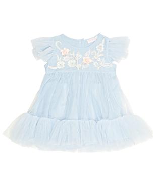 推荐Baby Bebé Blue Orchid tulle dress商品