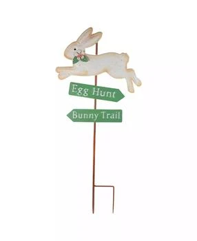 Northlight | 25.5" Easter Egg Hunt and Rabbit Trail Outdoor Metal Spring Yard Stake,商家Macy's,价格¥255