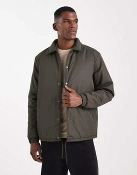 Brave Soul | Brave Soul padded jacket with collar in khaki,商家ASOS,价格¥329