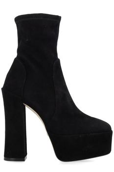 推荐Stuart Weitzman Square-Toe Pull-On Boots商品