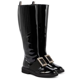Roger Vivier | Viv' Rangers leather knee-high boots商品图片,