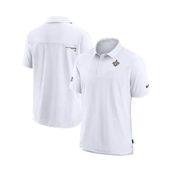 NIKE | Men's White New Orleans Saints Sideline UV Performance Polo Shirt商品图片,