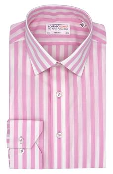 Lorenzo Uomo是什么牌子, Lorenzo Uomo | Wide Stripe Trim Fit Dress Shirt商品图片 3.9折