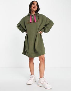 推荐Barbour x ASOS exclusive Stephanie hoodie dress in khaki商品