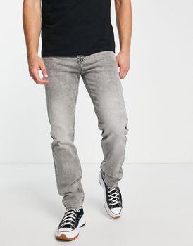 Topman | Topman straight jeans in bleach grey商品图片,