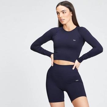 推荐MP Women's Shape Seamless Long Sleeve Top - Navy商品