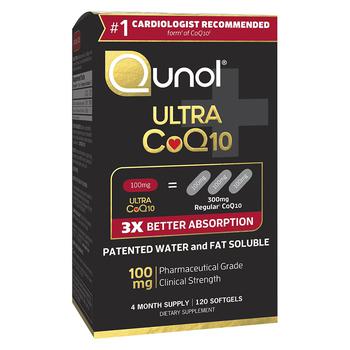 商品Qunol | Qunol 超级辅酶Q10 三倍吸收 100mg  备孕/心脏/抗衰老,商家Walgreens,价格¥465图片