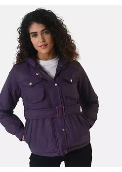 推荐Women Regular Fit Buttoned Jacket商品