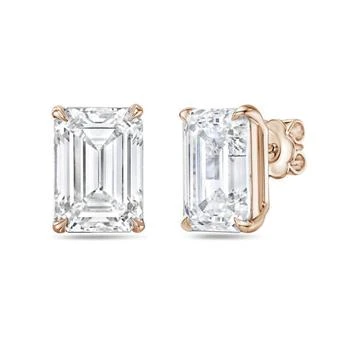 Diana M Jewels | Diana M Jewels - 2.00 Cts Lab Grown Emerald Cut Stud Earrings,商家ELITE FINDS,价格¥5767