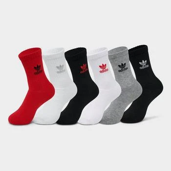 Adidas | Little Kids' adidas Originals Trefoil Crew Socks (6 Pack),商家Finish Line,价格¥134