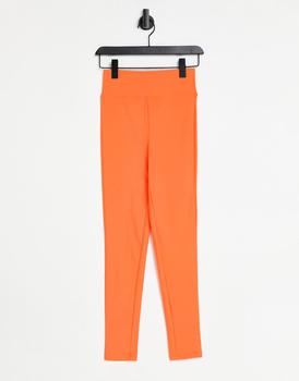 ASOS | ASOS DESIGN Halloween legging with high waist in matte sheen in orange商品图片,3.1折, 独家减免邮费