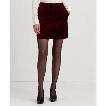 Ralph Lauren | Women's Stretch Velvet Pencil Miniskirt 