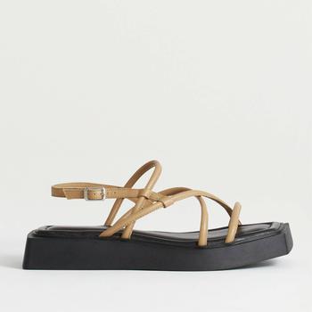 Vagabond | Vagabond Women's Evy Leather Square Toe Strappy Sandals - Lark商品图片,6折