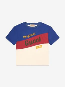 推荐Kids Logo Print T-Shirt in Blue商品