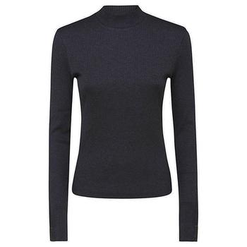 Brunello Cucinelli | Brunello Cucinelli Mock-Neck Long-Sleeved Knitted Top商品图片,6.1折起