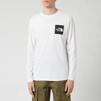 The North Face | The North Face Men's Long Sleeve Fine T-Shirt - TNF White商品图片,额外6.8折, 额外六八折