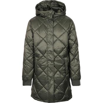 推荐Quilted padded logo coat in khaki商品