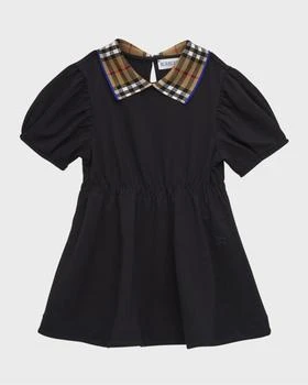 推荐Girl's Alesea Check Collar Polo Dress, Size 6M-2商品
